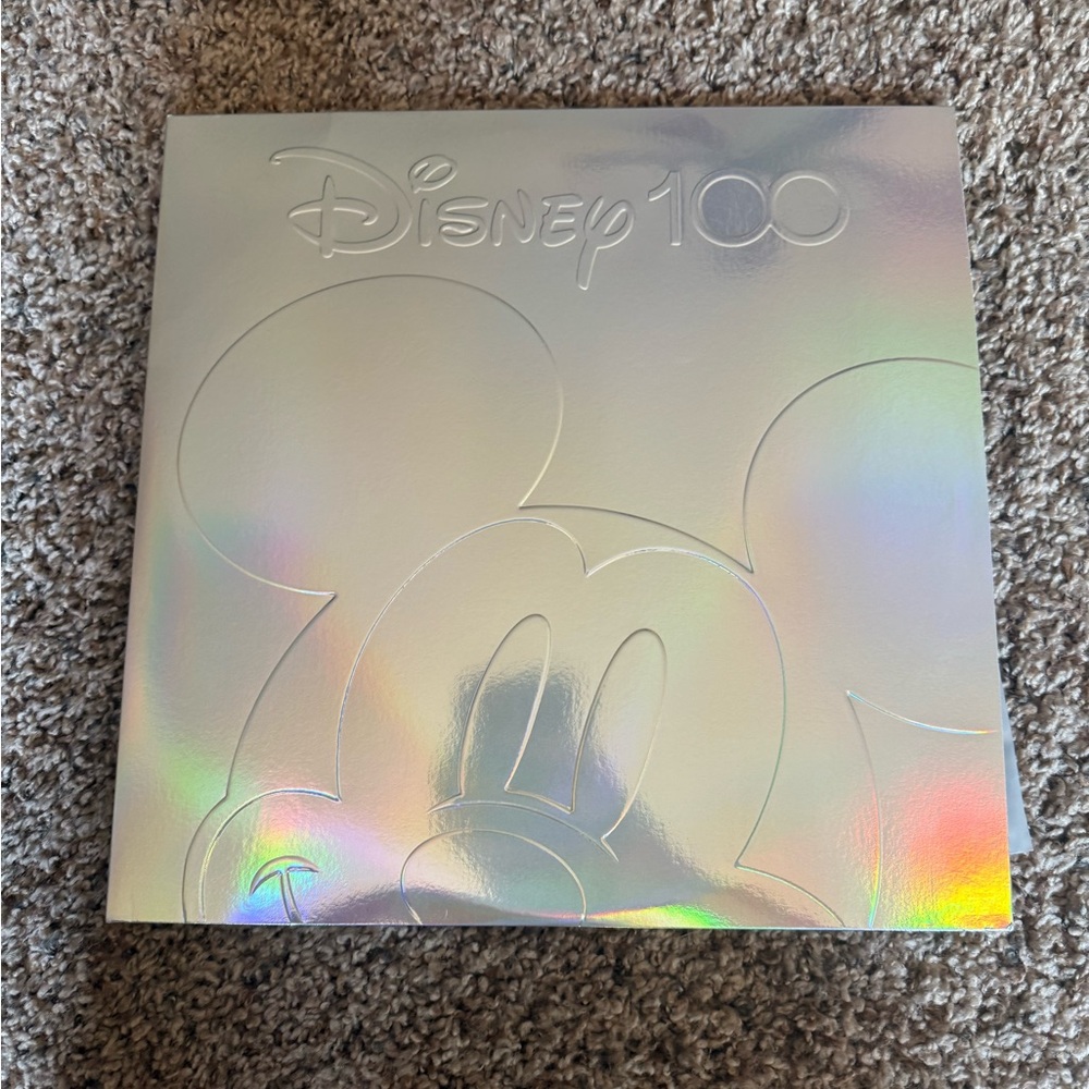 Disney Silver Holographic Mickey 100 anniversary vinyl record